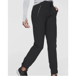 ATHLETA BLACK WANDER STRAIGHT ANKLE PANT SIZE 10